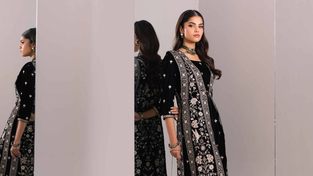 Pakistani Velvet formal dresses online