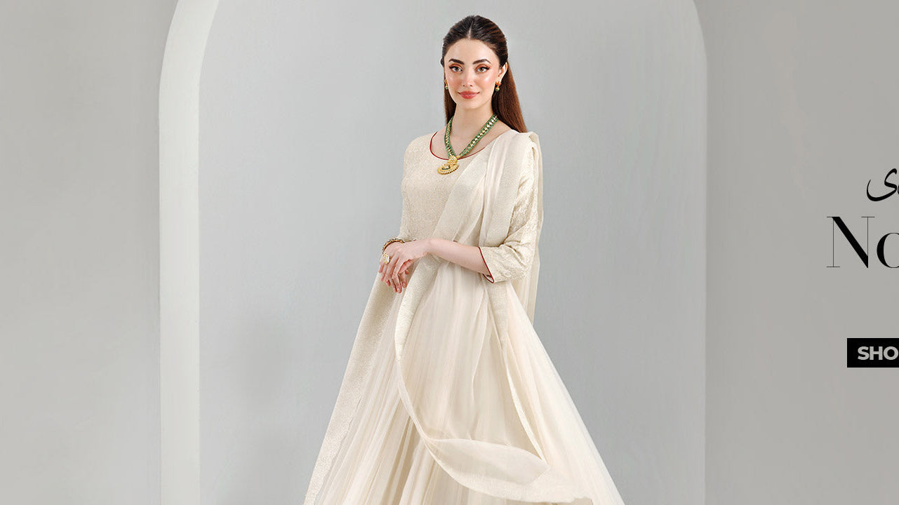 Get Flat 30% and 50% Sale on Wedding Dresses at Nishat
