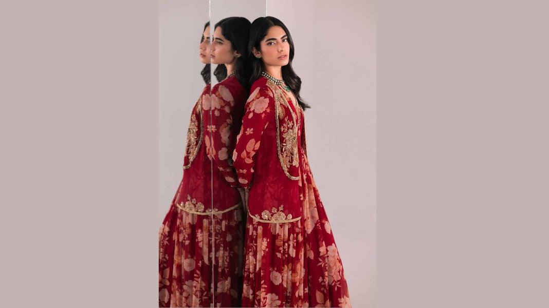 Elevate Your Style with Velvet Embroidered Shawls and Long Dresses