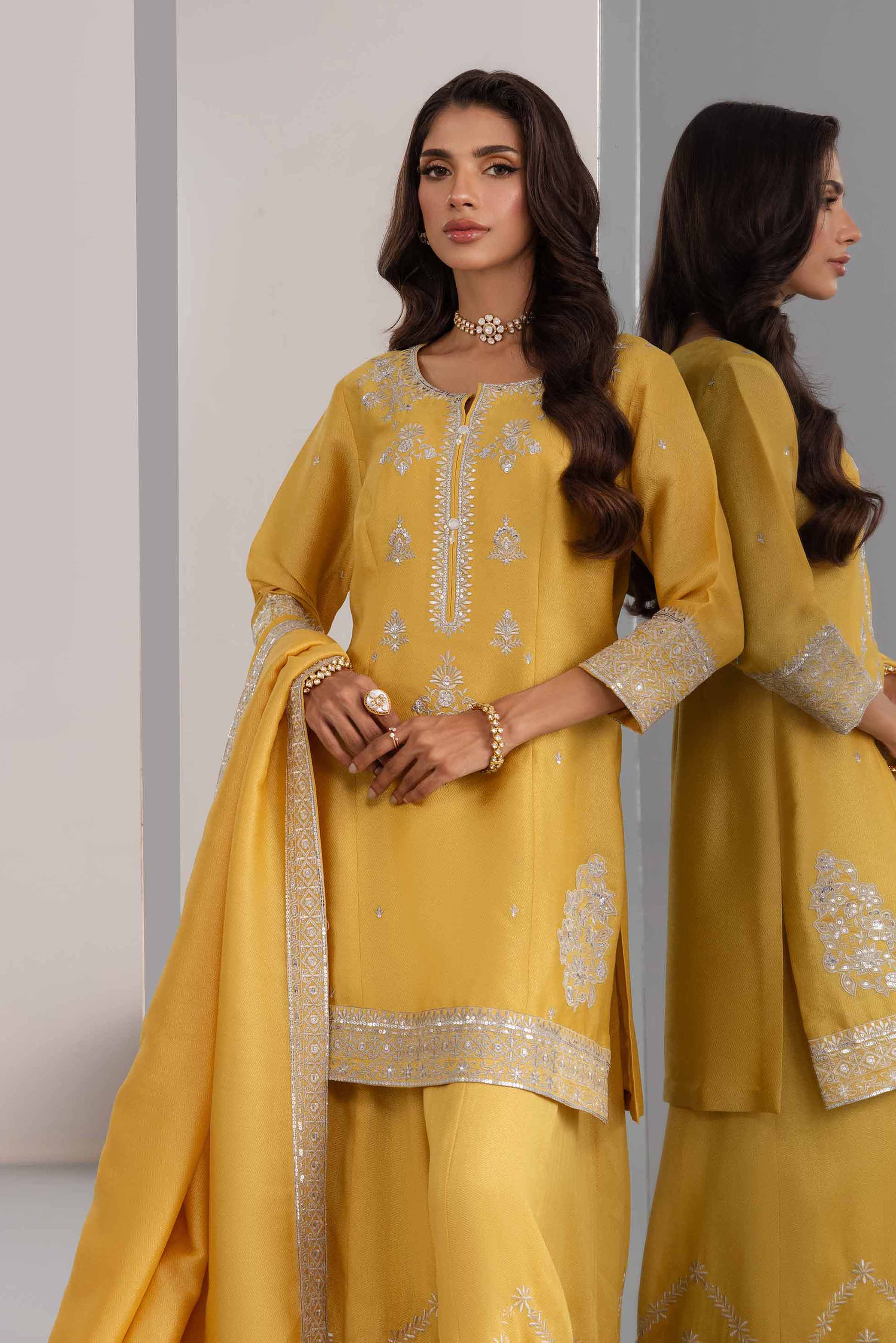 Yellow Sharara Set