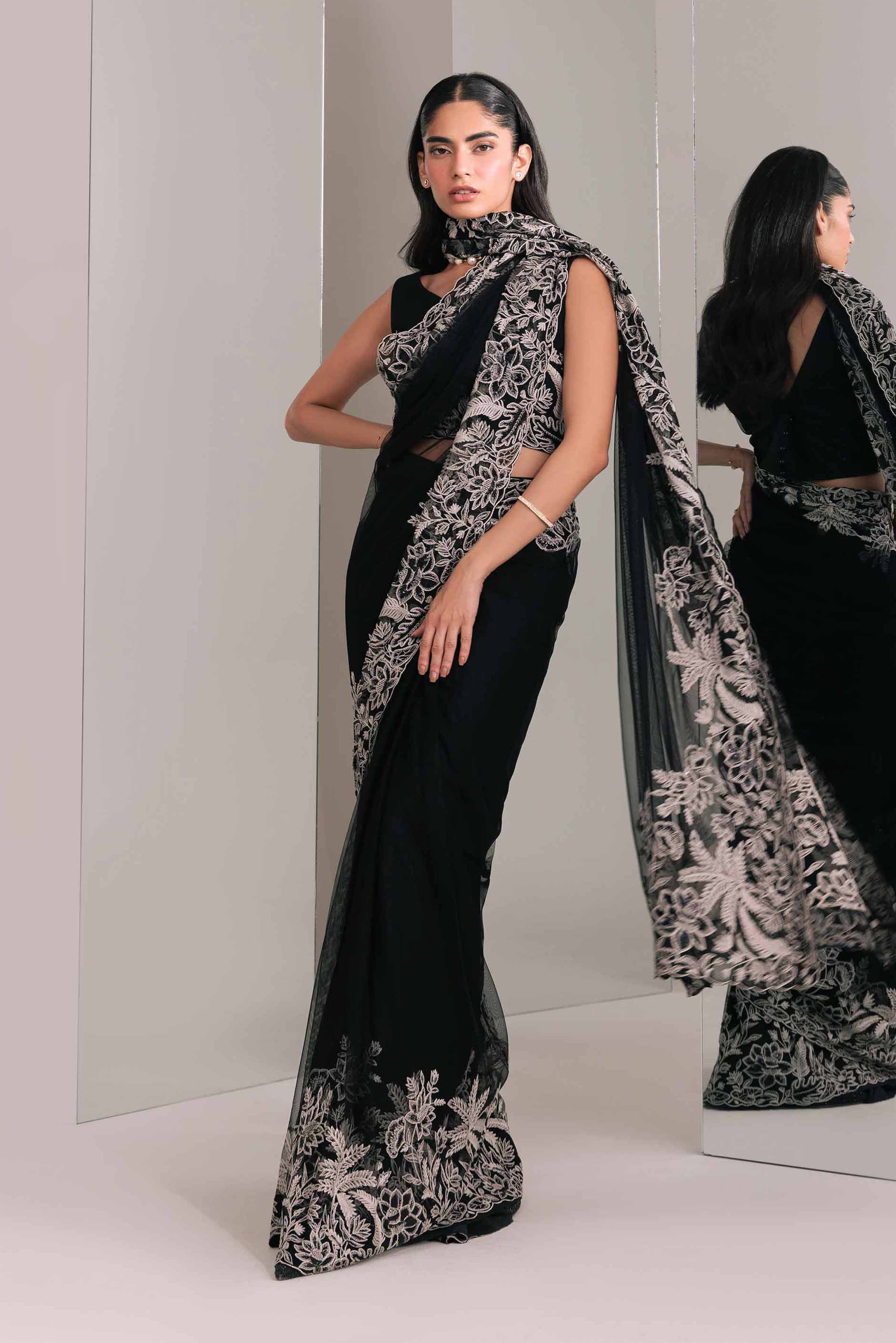 Best saree brands in Pakistan Checkout the latest saree for women online Nishat Boutique